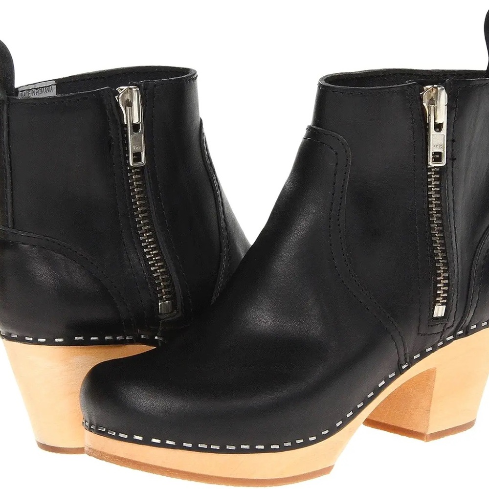 Swedish Hasbeens Zip it Emy Ankle Boots